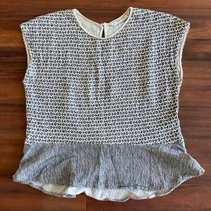 🎁 Zara Checkered Peplum Top